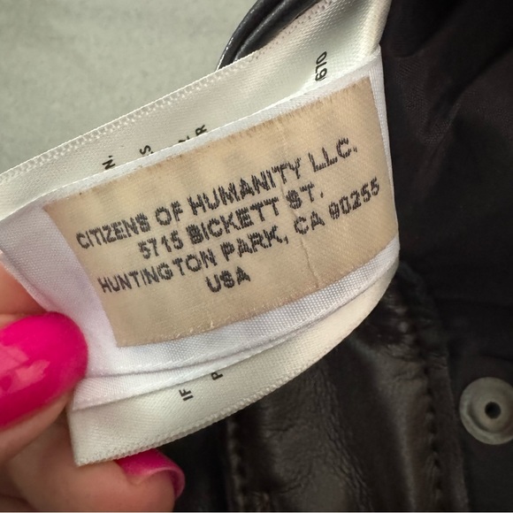 Citizens of Humanity Recycled Leather Pants. - Picture 9 of 15